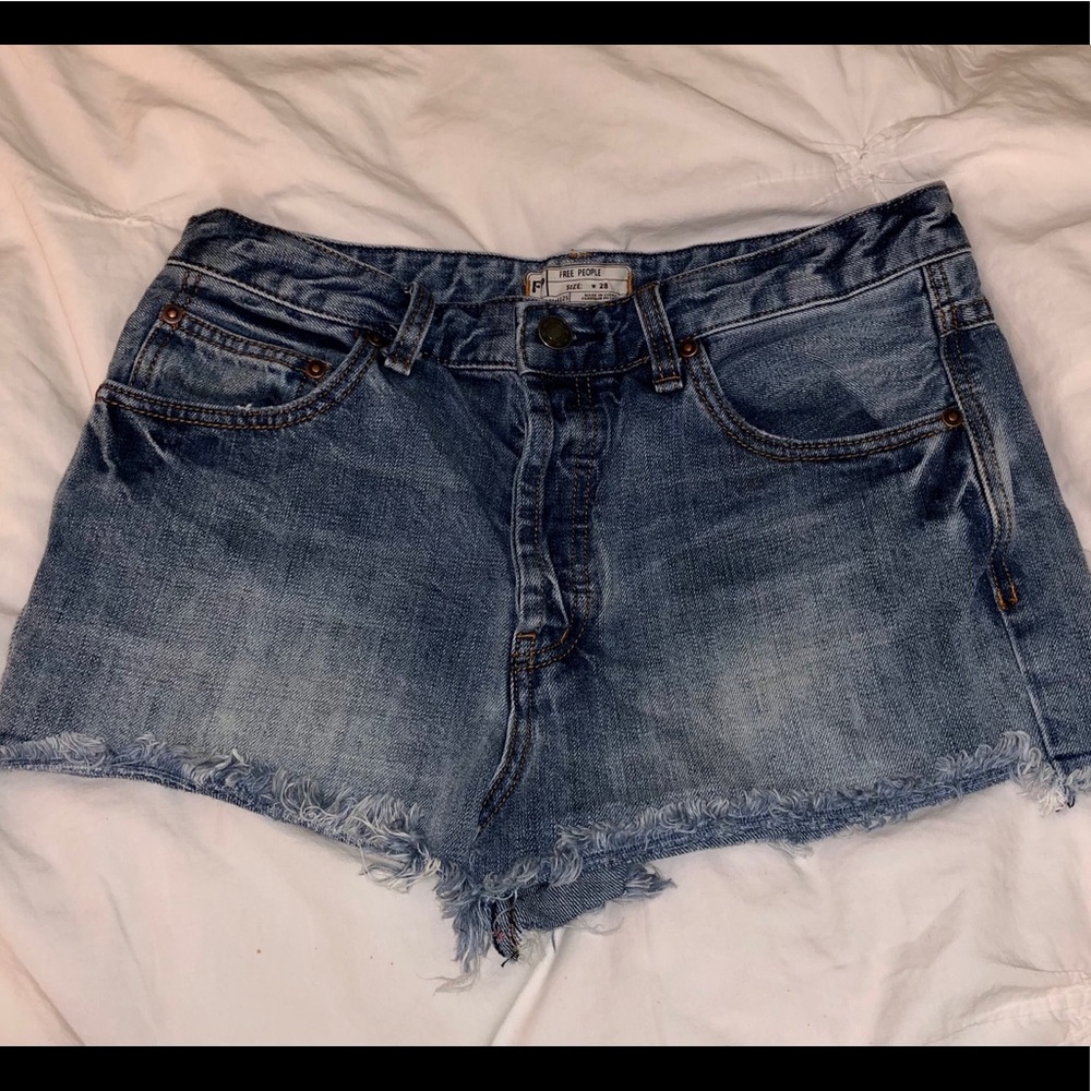 Free People Jean shorts